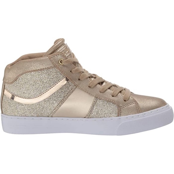 New G by GUESS Gettie Gold Multi Texture Sneakers - Picture 6 of 11